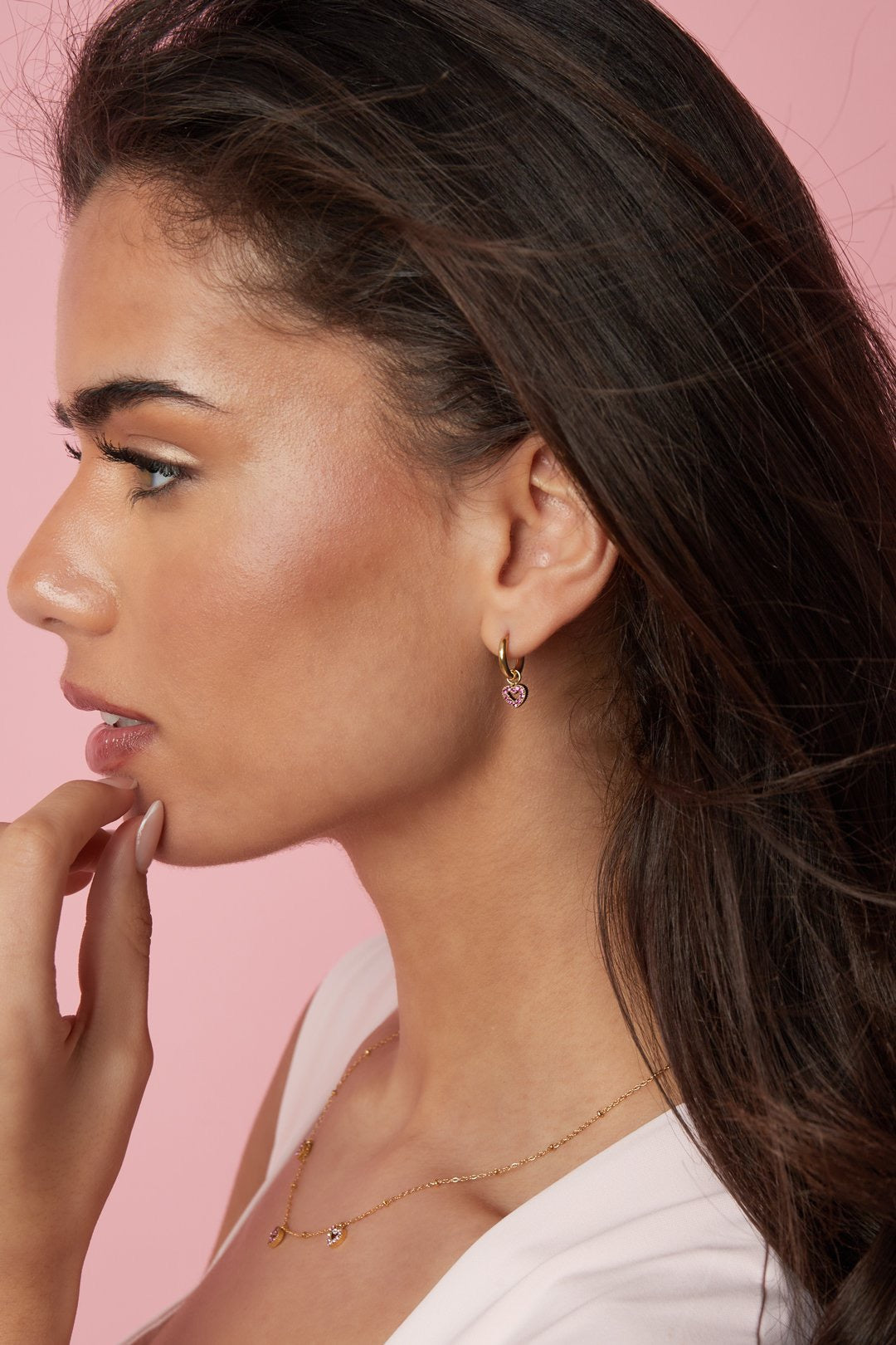 Luna Earrings Soft Pink