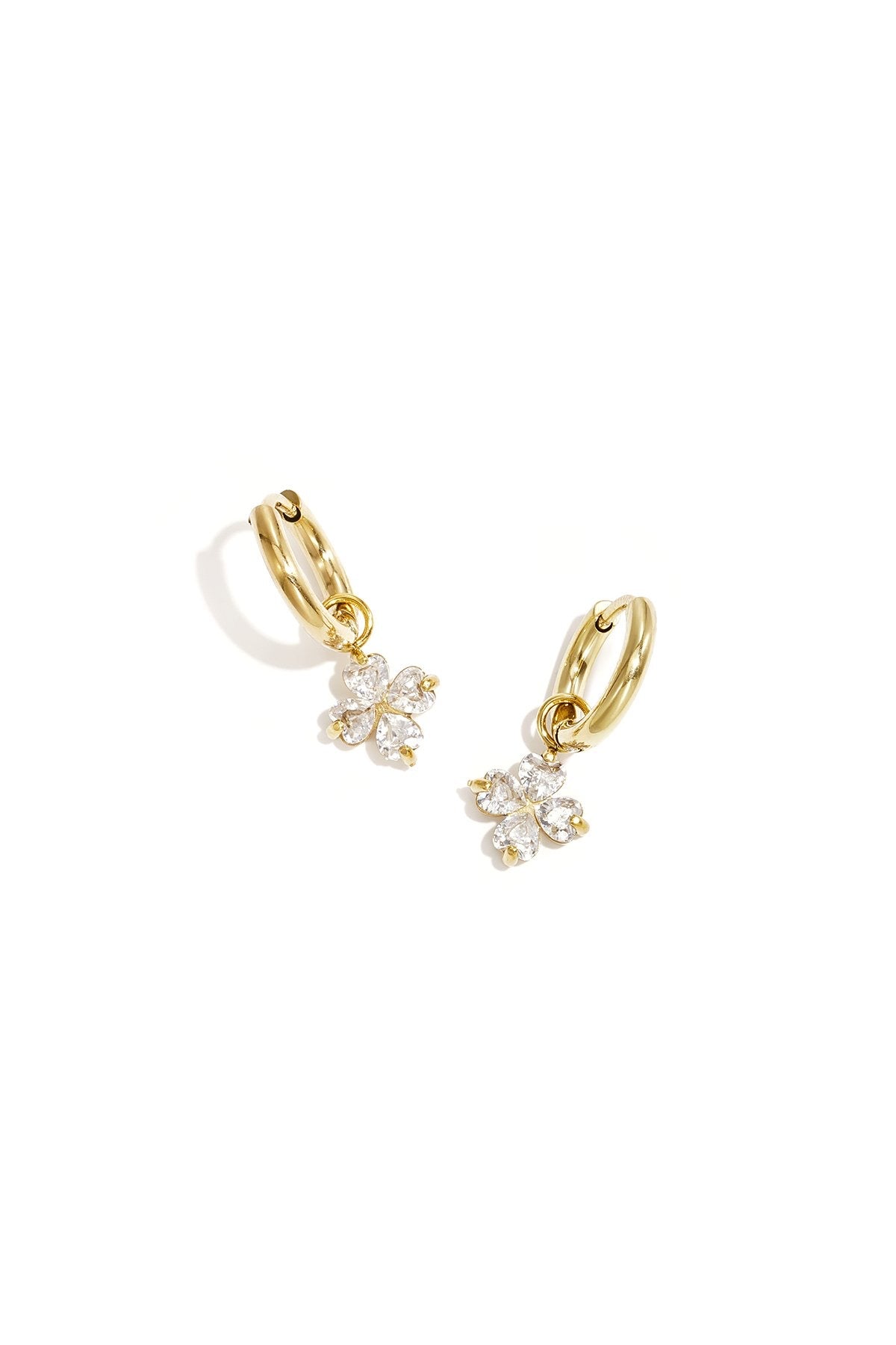 Diamond Clover Earrings