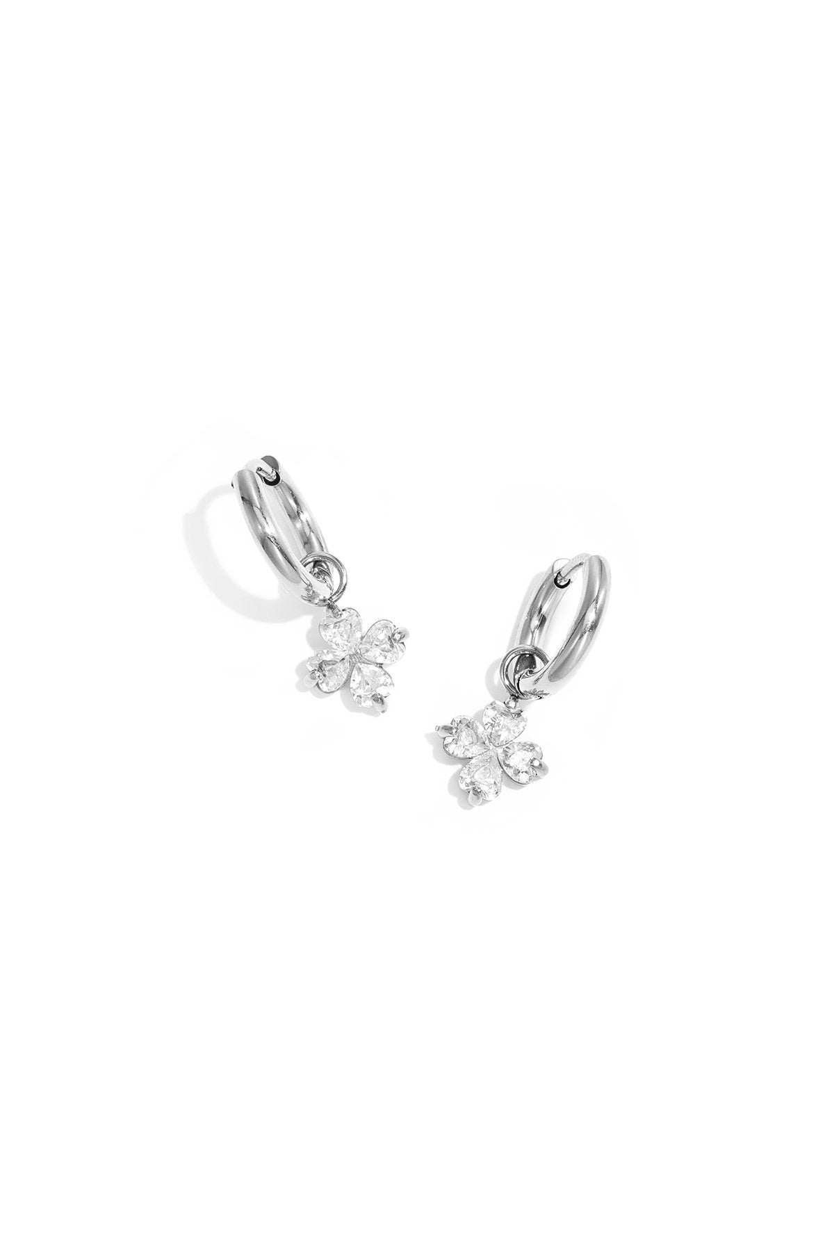 Diamond Clover Earrings