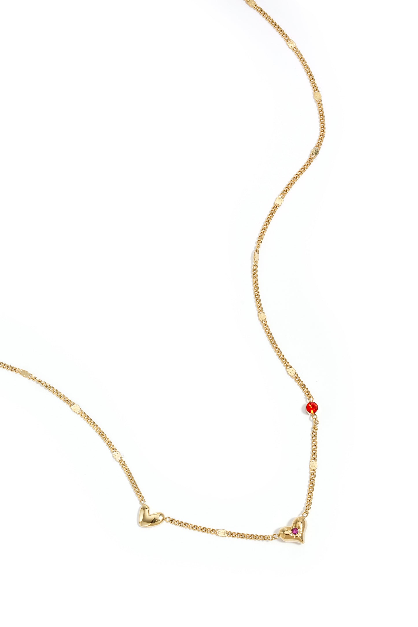 Anna Hearts & Stone Necklace