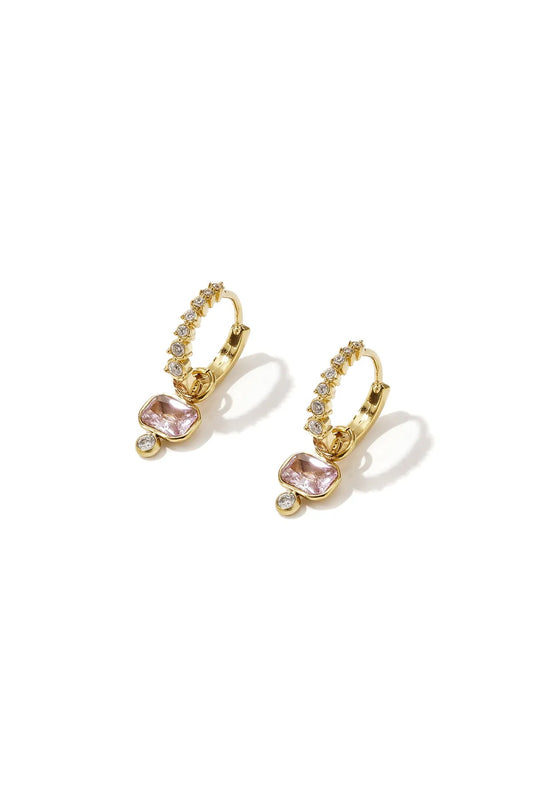 Loujaine Rose Diamond Earrings