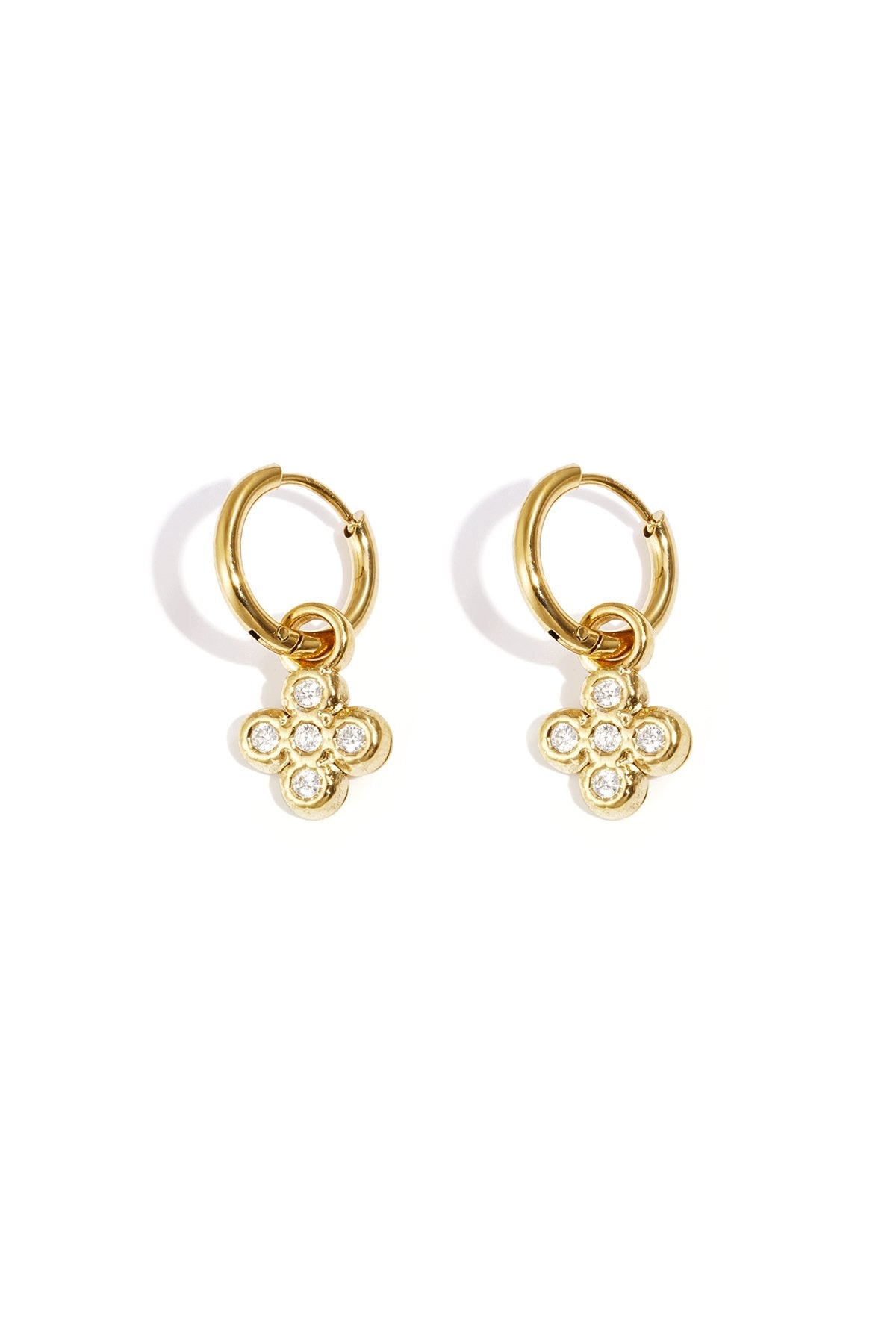 Diamond Clover Earrings
