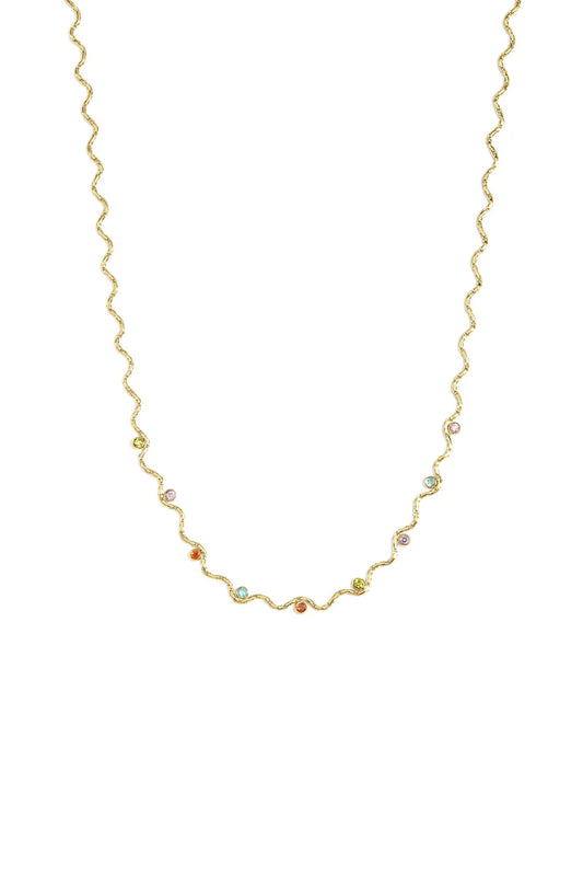 Zigzag Diamond Necklace