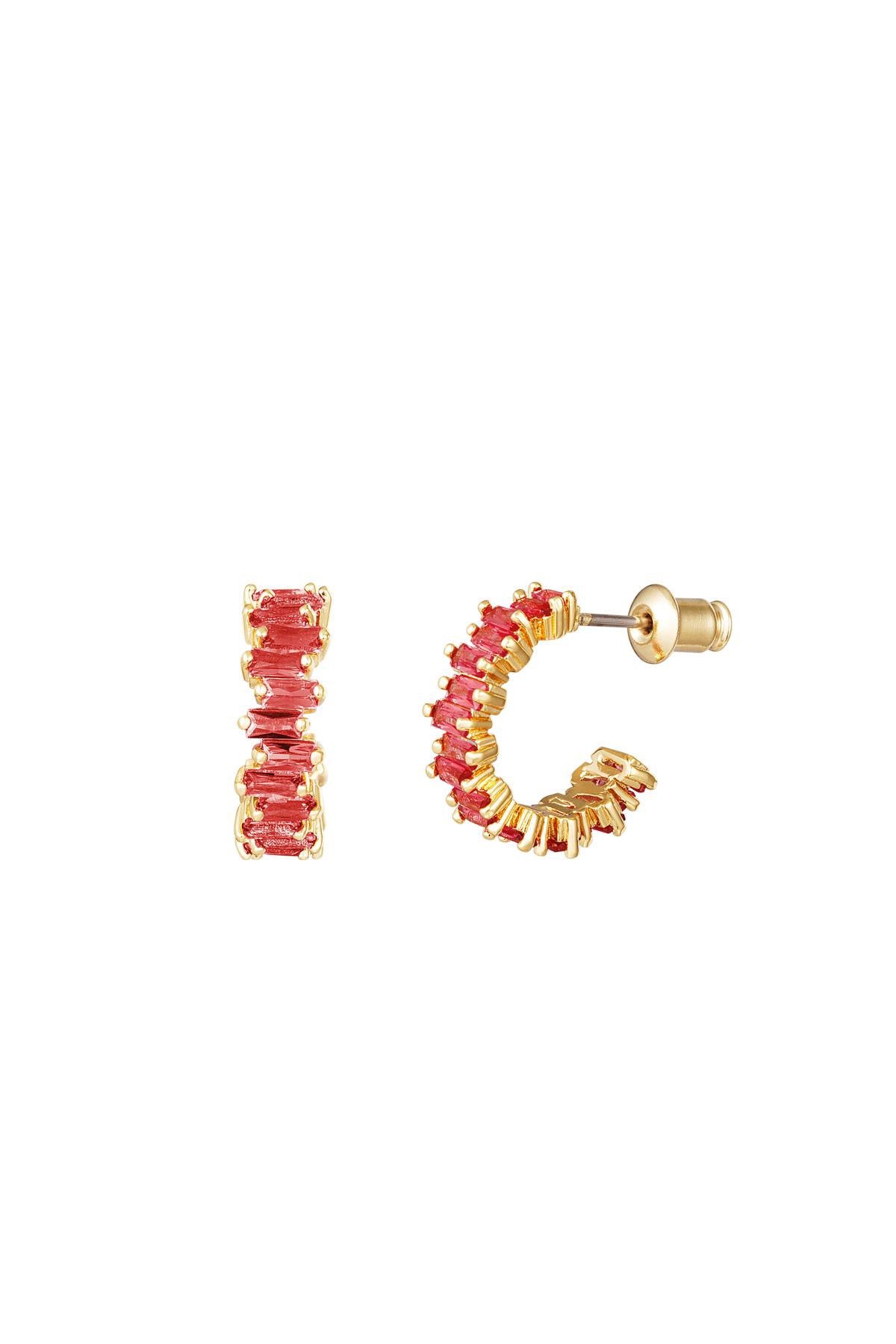 Alina Earrings Orange/Gold