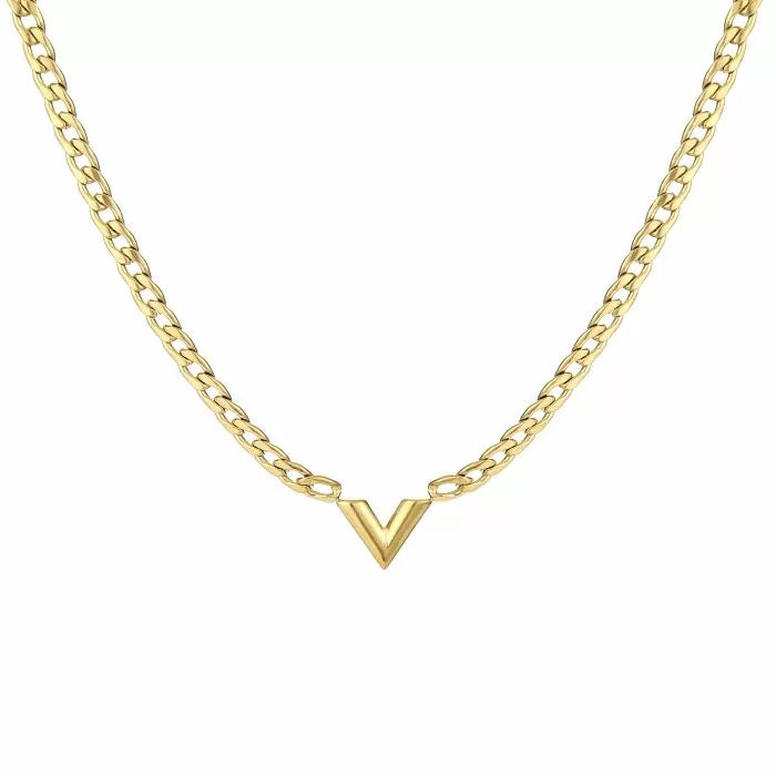 V Necklace Gold