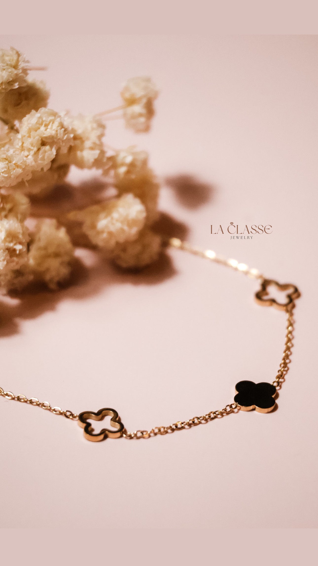 Triple Flower Bracelet Gold