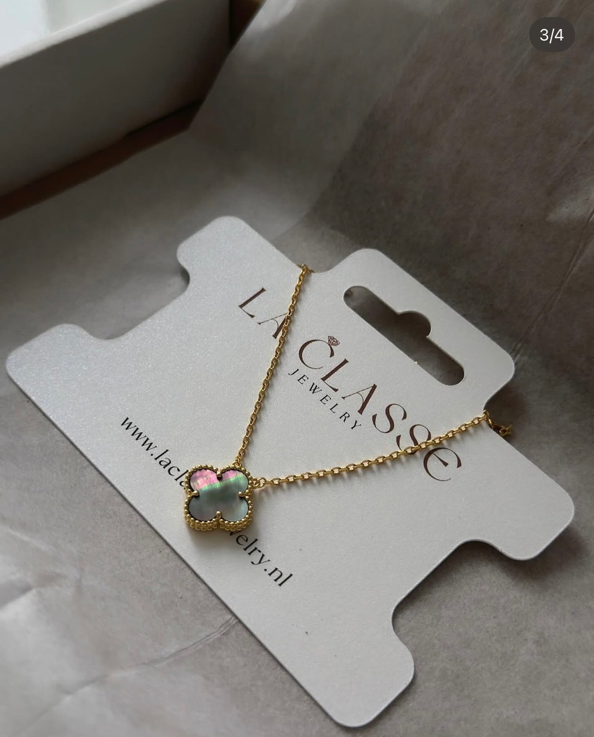 Holographic Flower Necklace