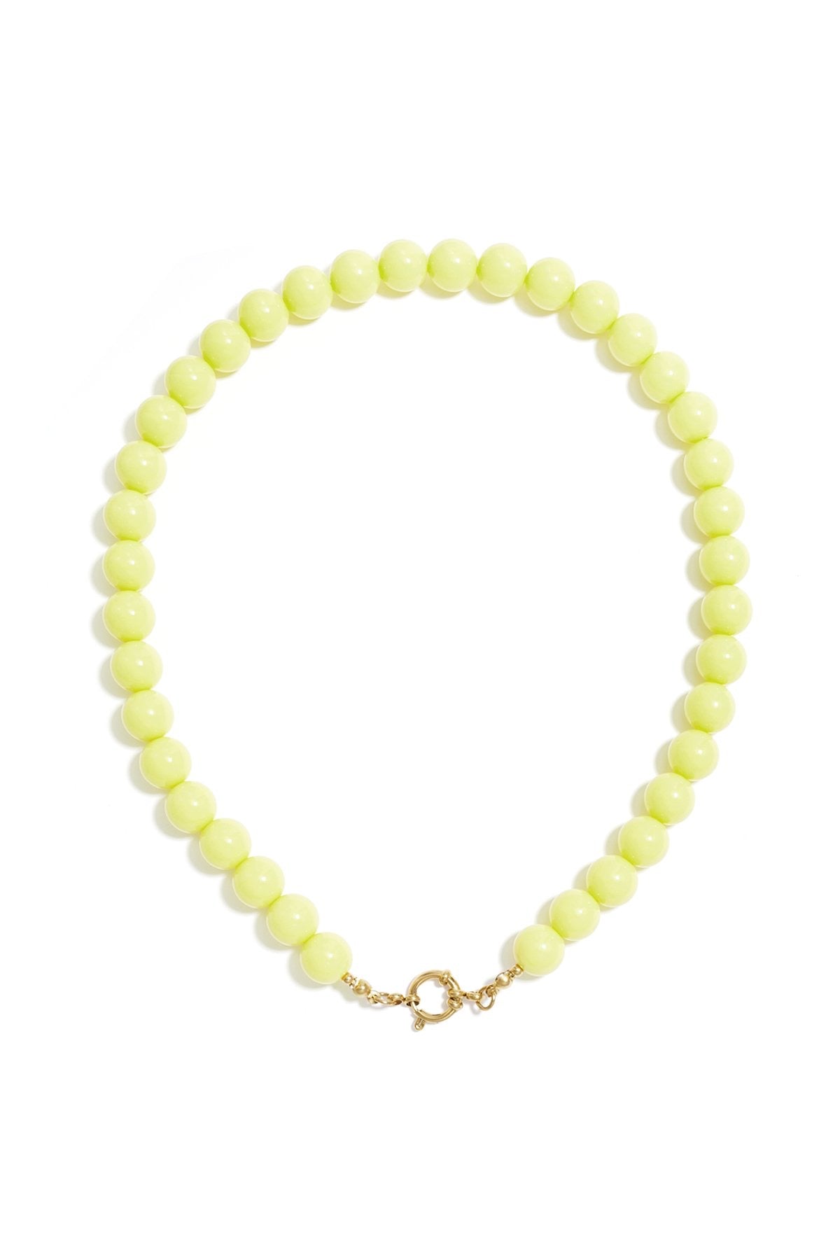 Butter Yellow Beads Necklace