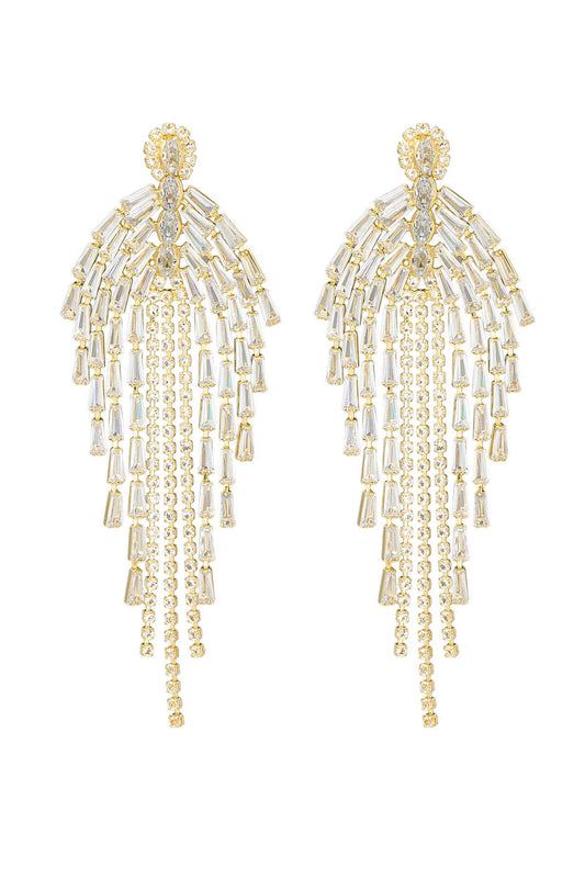 Waterfall Earrings Gold/Glitter